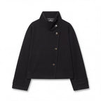 Ola Women's Asymmetric Stand-Collar Woolen Jacket