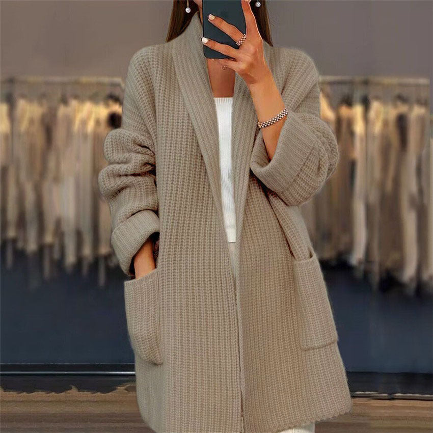 Winnie Women's Open-Front Chunky Knit Cardigan Sweater