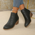 Zoey Women's Orthopedic Cutout Leather Ankle Boots