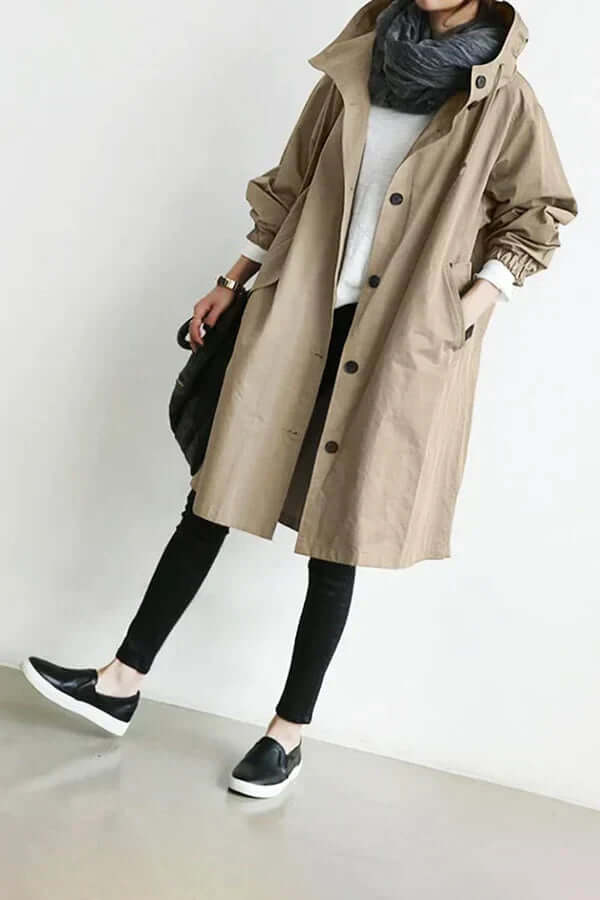 Wanda Lightweight Hooded Waterproof Rain Jacket