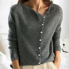 Sara Stylish Asymmetrical Button-Down Cardigan Sweater