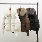 Alea Women's Fur Collar Quilted Puffer Coat for Winter