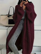Olivia Oversized Ribbed Long Cardigan Sweater