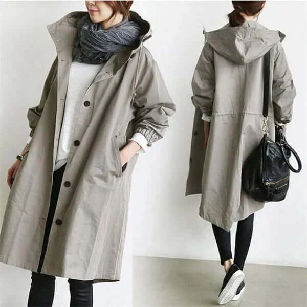 Wanda Lightweight Hooded Waterproof Rain Jacket