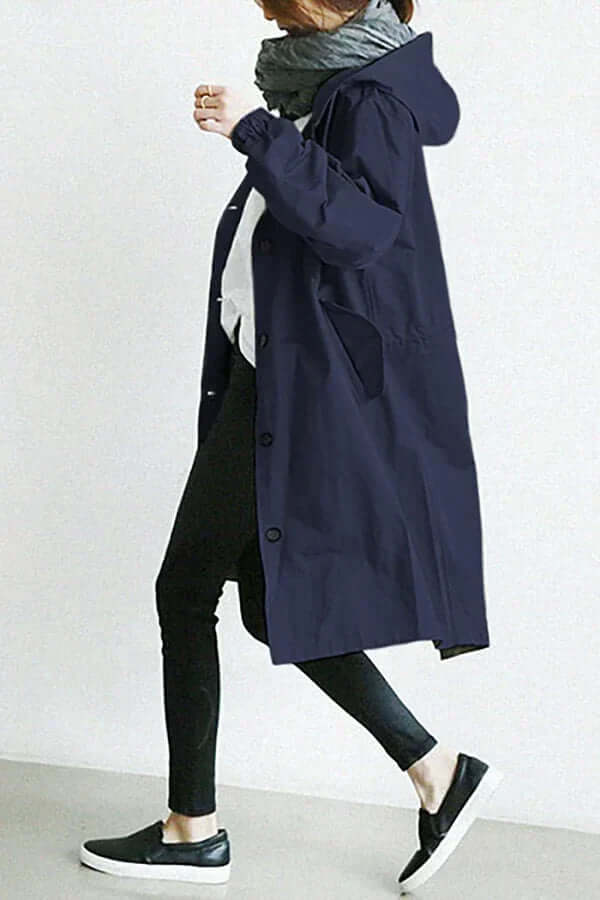 Wanda Lightweight Hooded Waterproof Rain Jacket
