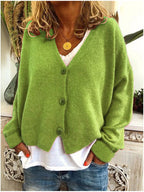 Lila French-Style Button-Front Cardigan