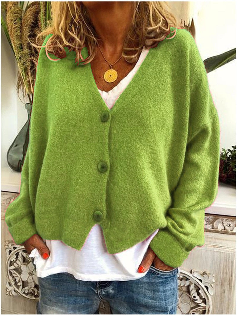 Lila French-Style Button-Front Cardigan