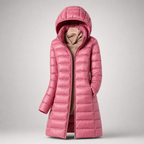 Maria Warm Long Quilted Hooded Puffer Coat