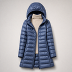 Maria Warm Long Quilted Hooded Puffer Coat