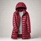 Maria Warm Long Quilted Hooded Puffer Coat