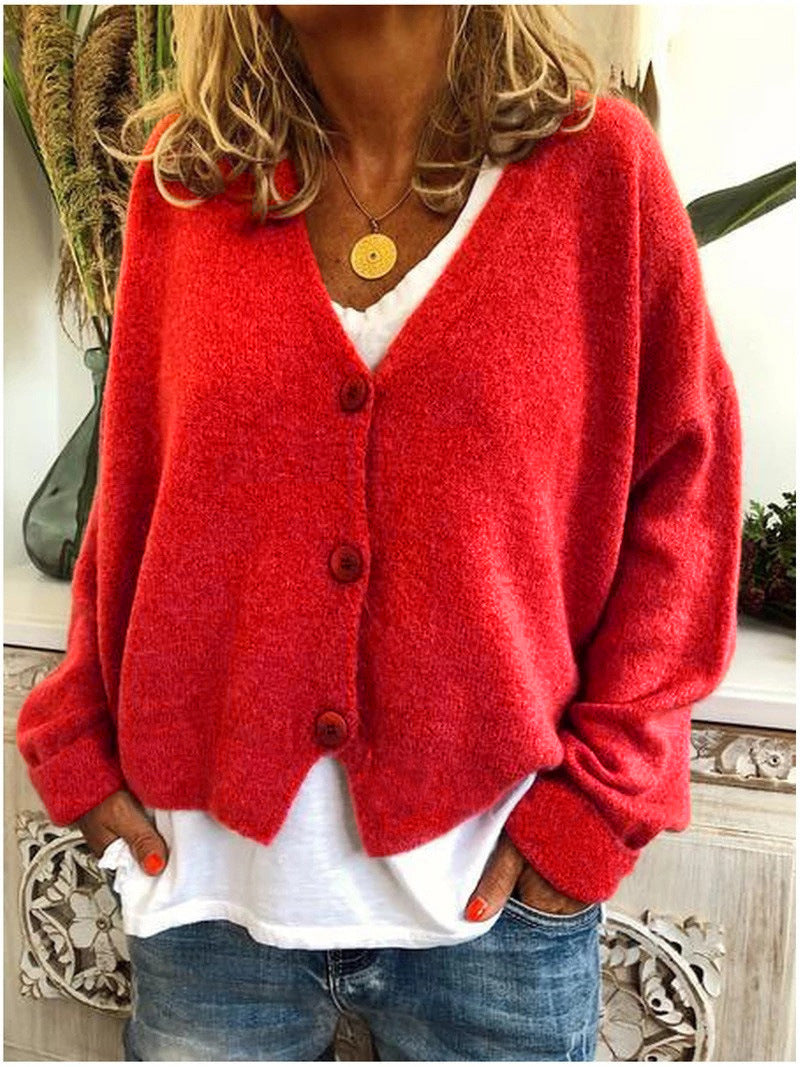 Lila French-Style Button-Front Cardigan