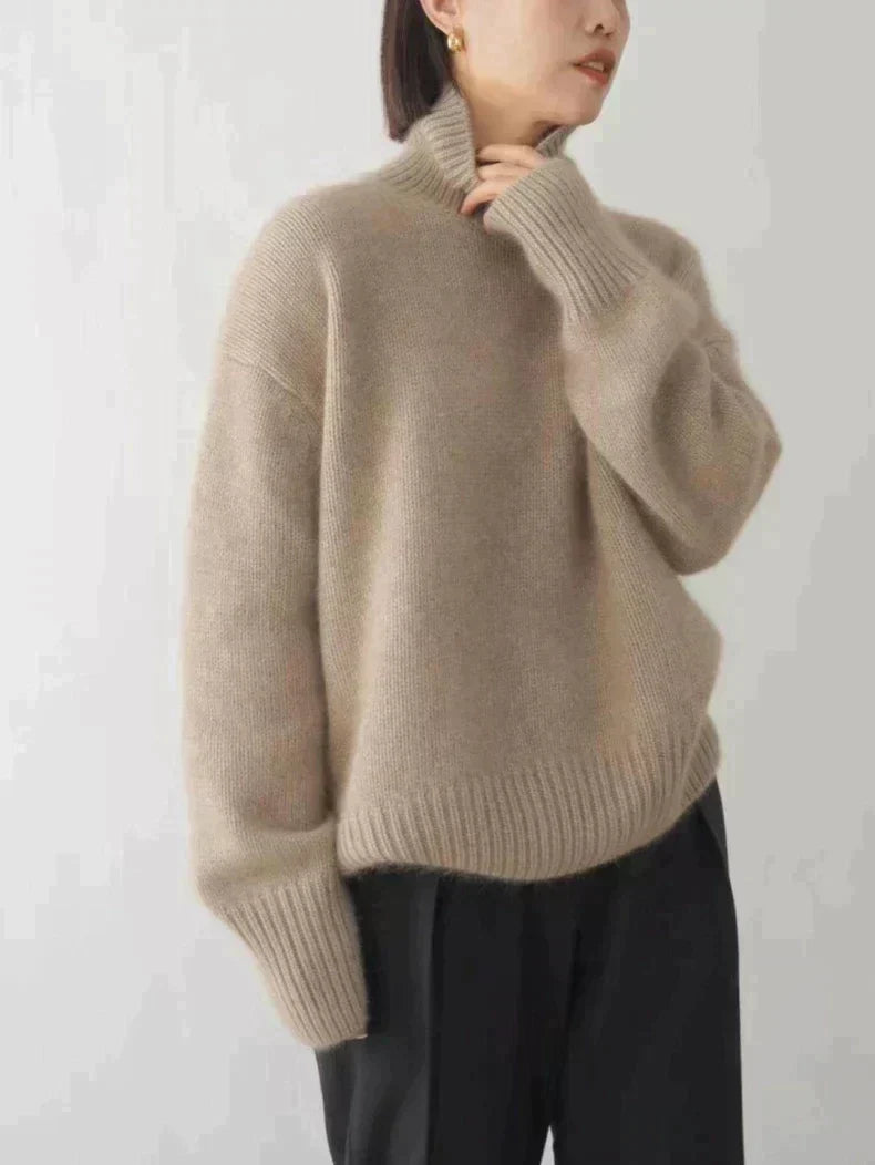 Lola Stylish Cashmere Turtleneck Sweater for Fall