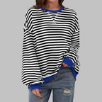 Milo Oversized Striped Crewneck Sweatshirt