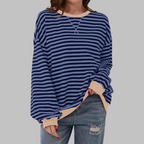 Milo Oversized Striped Crewneck Sweatshirt