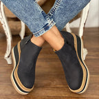 Luise Comfy Platform Wedge Ankle Boots for Fall