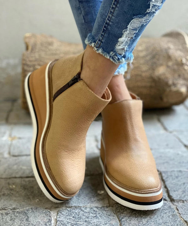 Luise Comfy Platform Wedge Ankle Boots for Fall