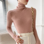 Alea Women's Ribbed Turtleneck Cashmere Sweater