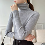 Alea Women's Ribbed Turtleneck Cashmere Sweater