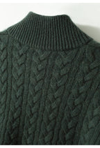 Allie Cable-Knit Button-Up Cashmere Sweater