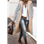 Anna Women's Long Shearling Lined Quilted Puffer Coat