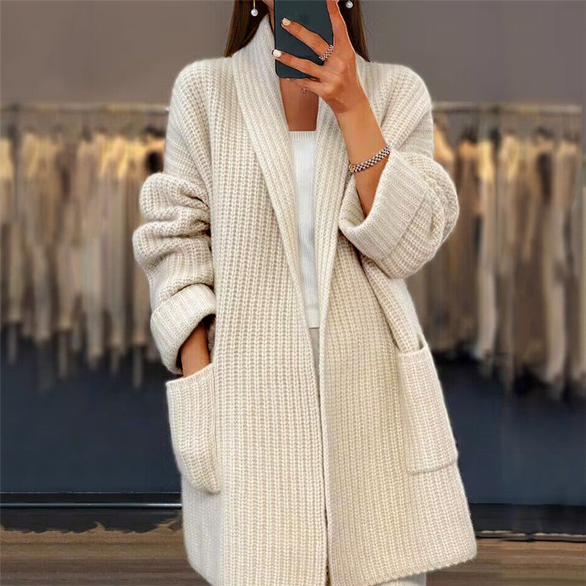 Winnie Women's Open-Front Chunky Knit Cardigan Sweater