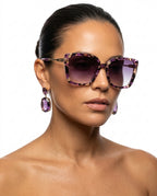 Adaire Women's Tortoiseshell Square Sunglasses