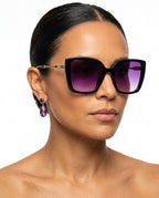 Adaire Women's Tortoiseshell Square Sunglasses