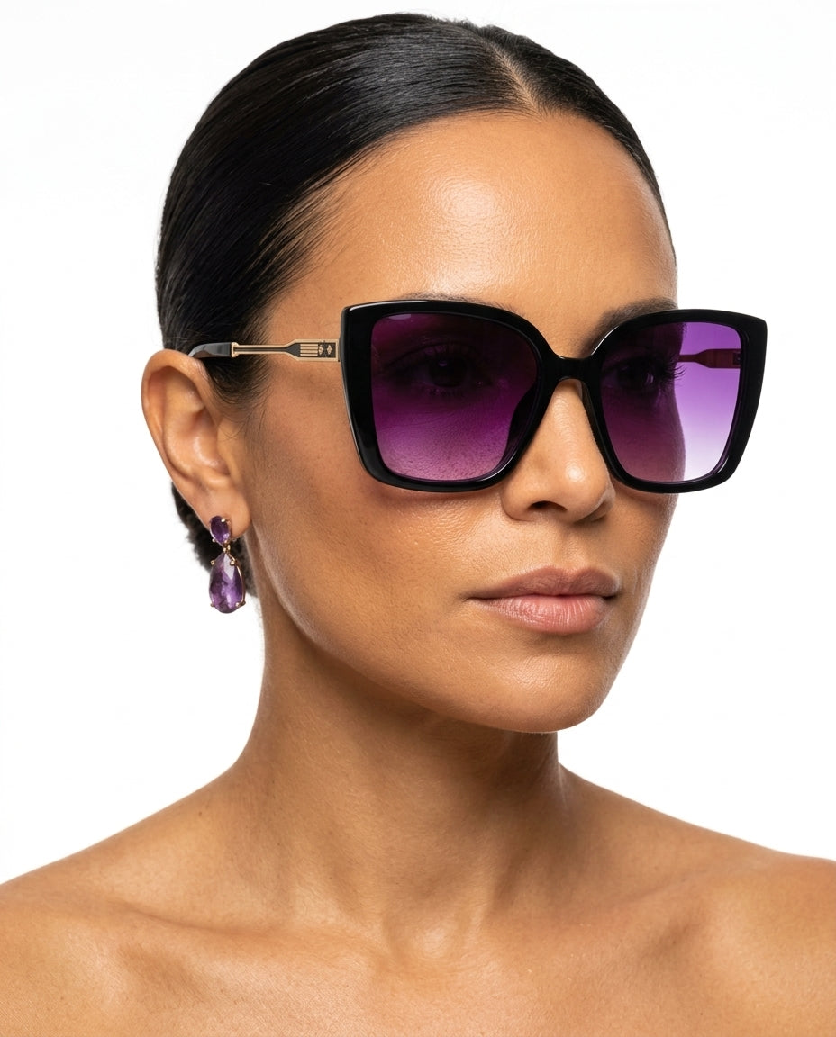 Adaire Women's Tortoiseshell Square Sunglasses