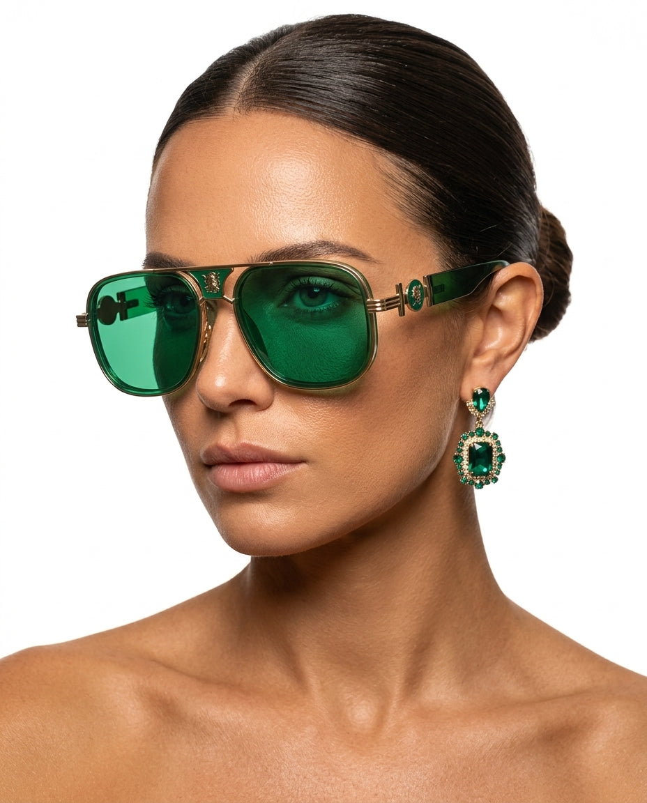 Devereux Women's Oversized Aviator Sunglasses