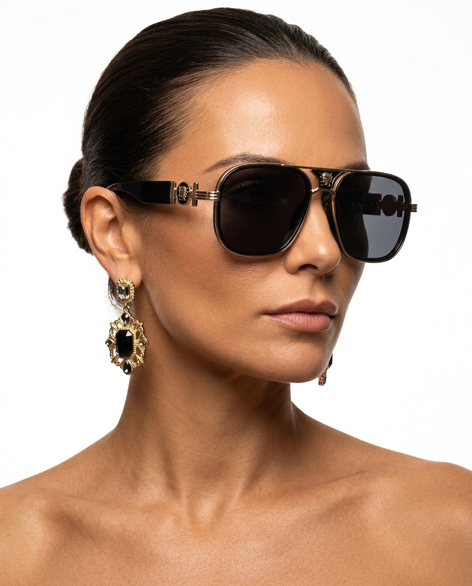 Devereux Women's Oversized Aviator Sunglasses