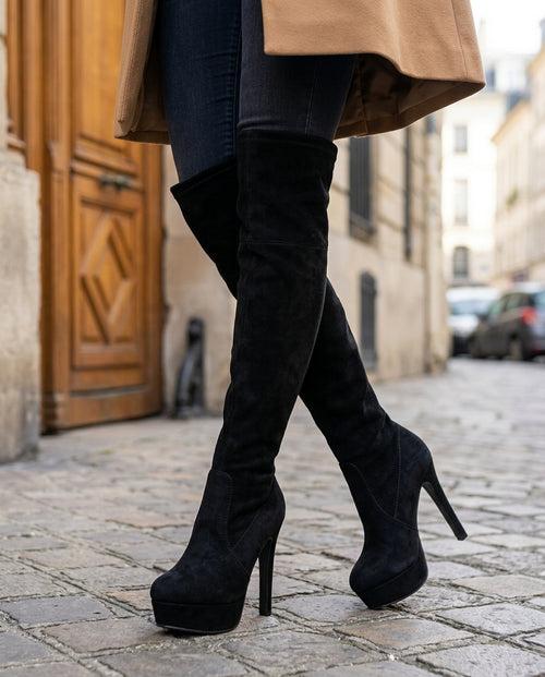 Castellane Women's Suede Thigh High Boots