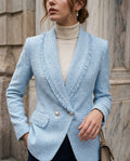 Emilie Women's Tweed Fringe Blazer