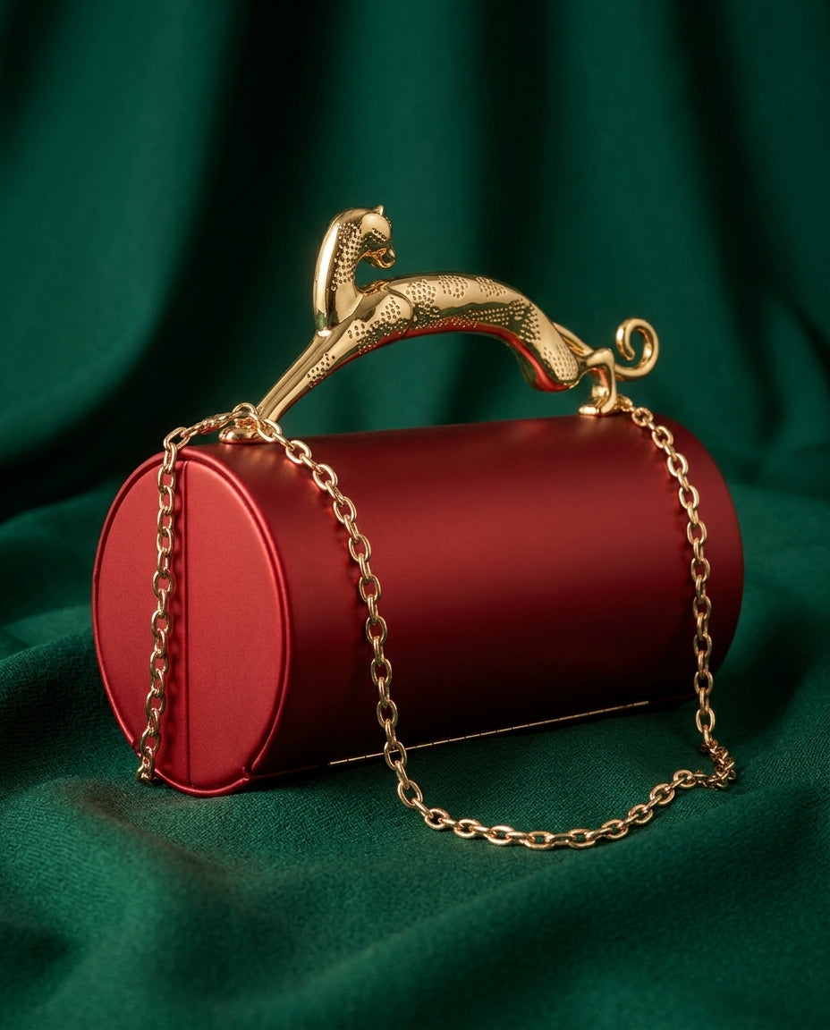 Scarlatta Women's Sculptural Handle Clutch