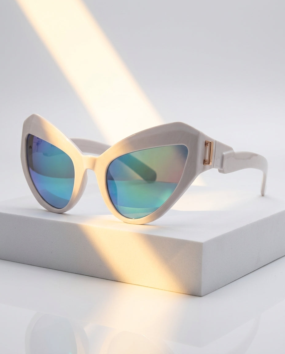 Aerovan Women's Cat Eye Mirror Sunglasses