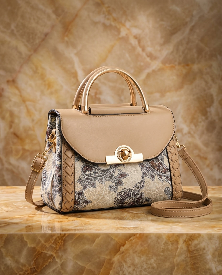 Cortona Women's Paisley Print Satchel