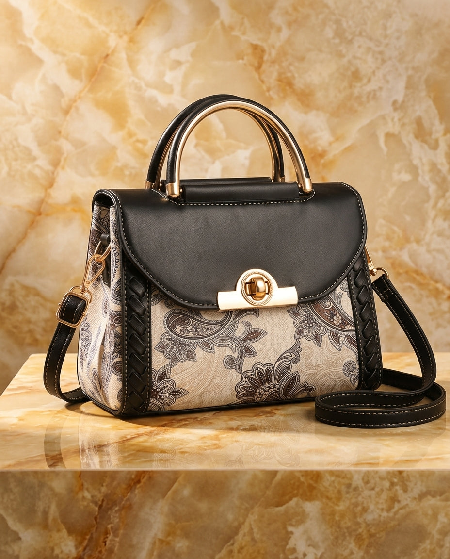Cortona Women's Paisley Print Satchel