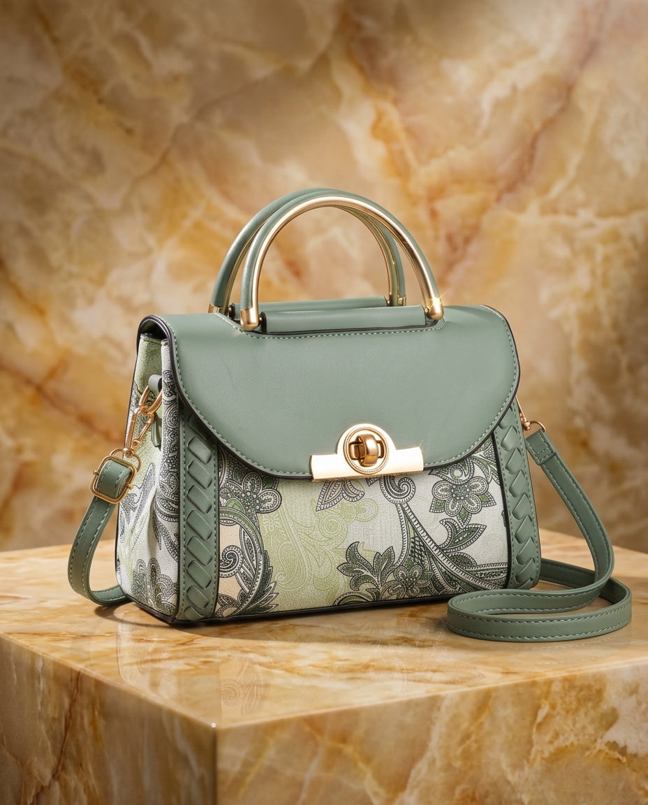 Cortona Women's Paisley Print Satchel