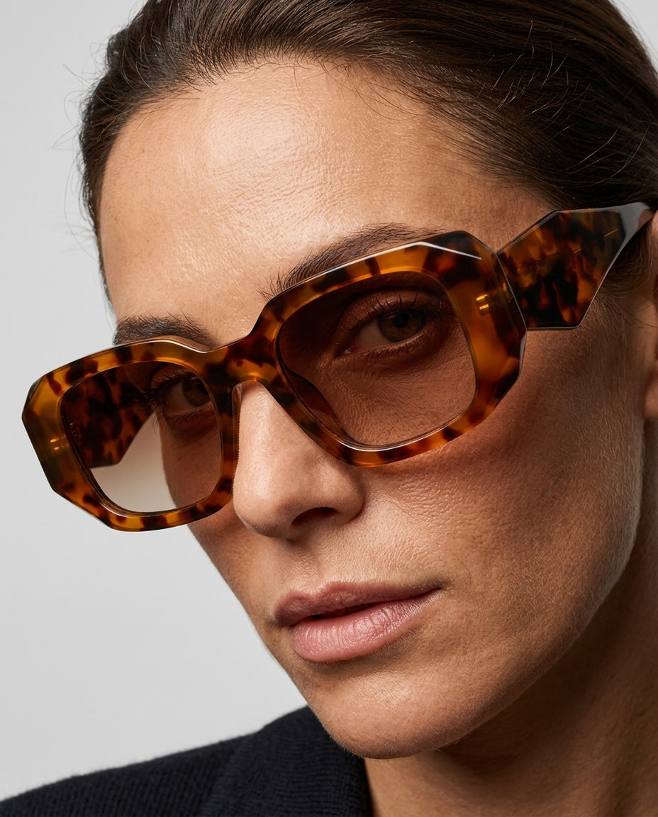 Ventura Women's Angular Oversized Sunglasses