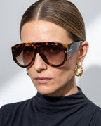 Helen Women's Colorblock Oversized Sunglasses