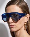 Helen Women's Colorblock Oversized Sunglasses
