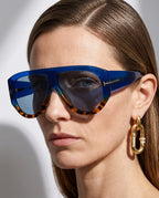 Helen Women's Colorblock Oversized Sunglasses