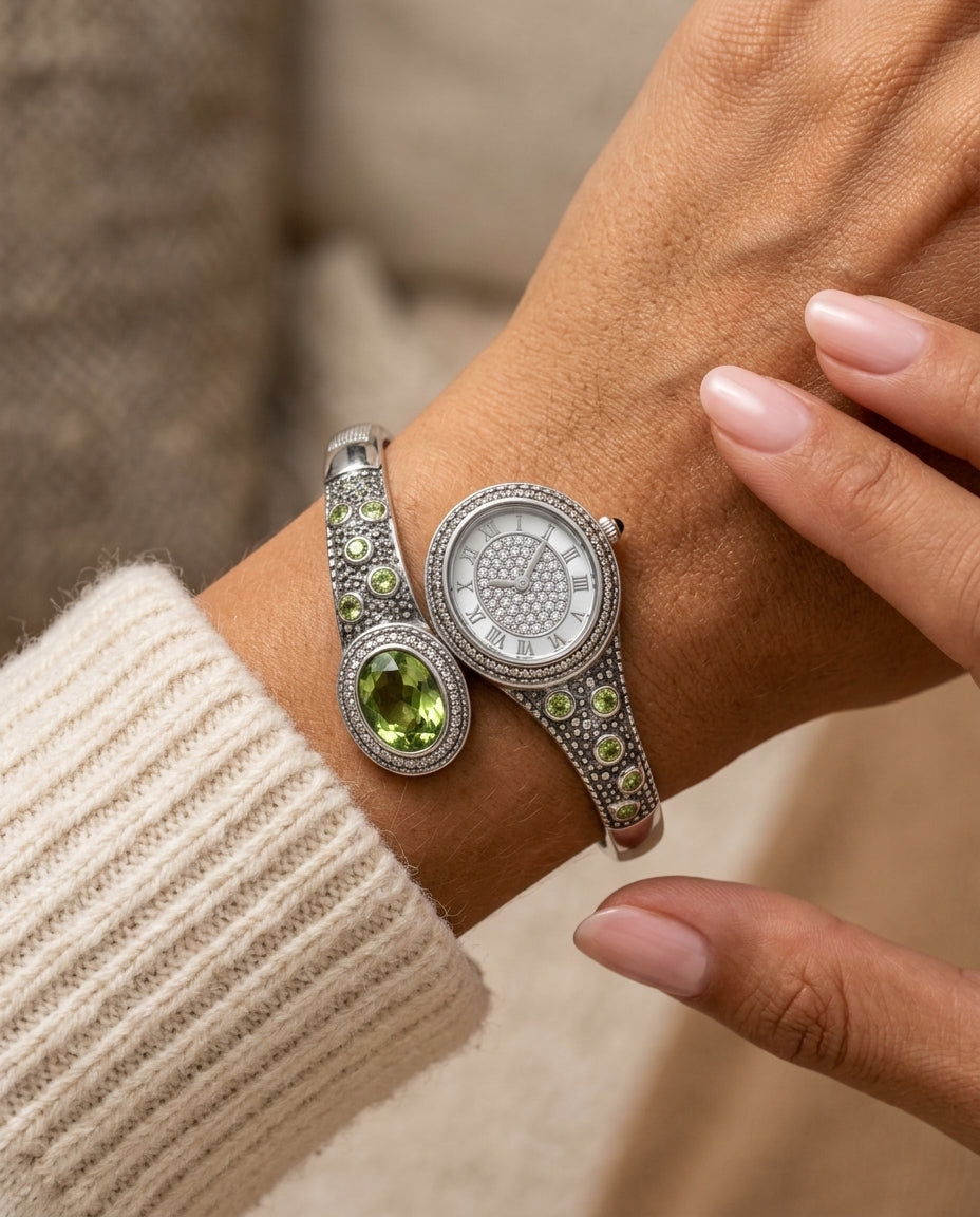 Virelle Women's Crystal Bangle Watch