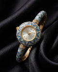 Camille Women's Enamel Leaf Bangle Watch