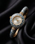 Camille Women's Enamel Leaf Bangle Watch