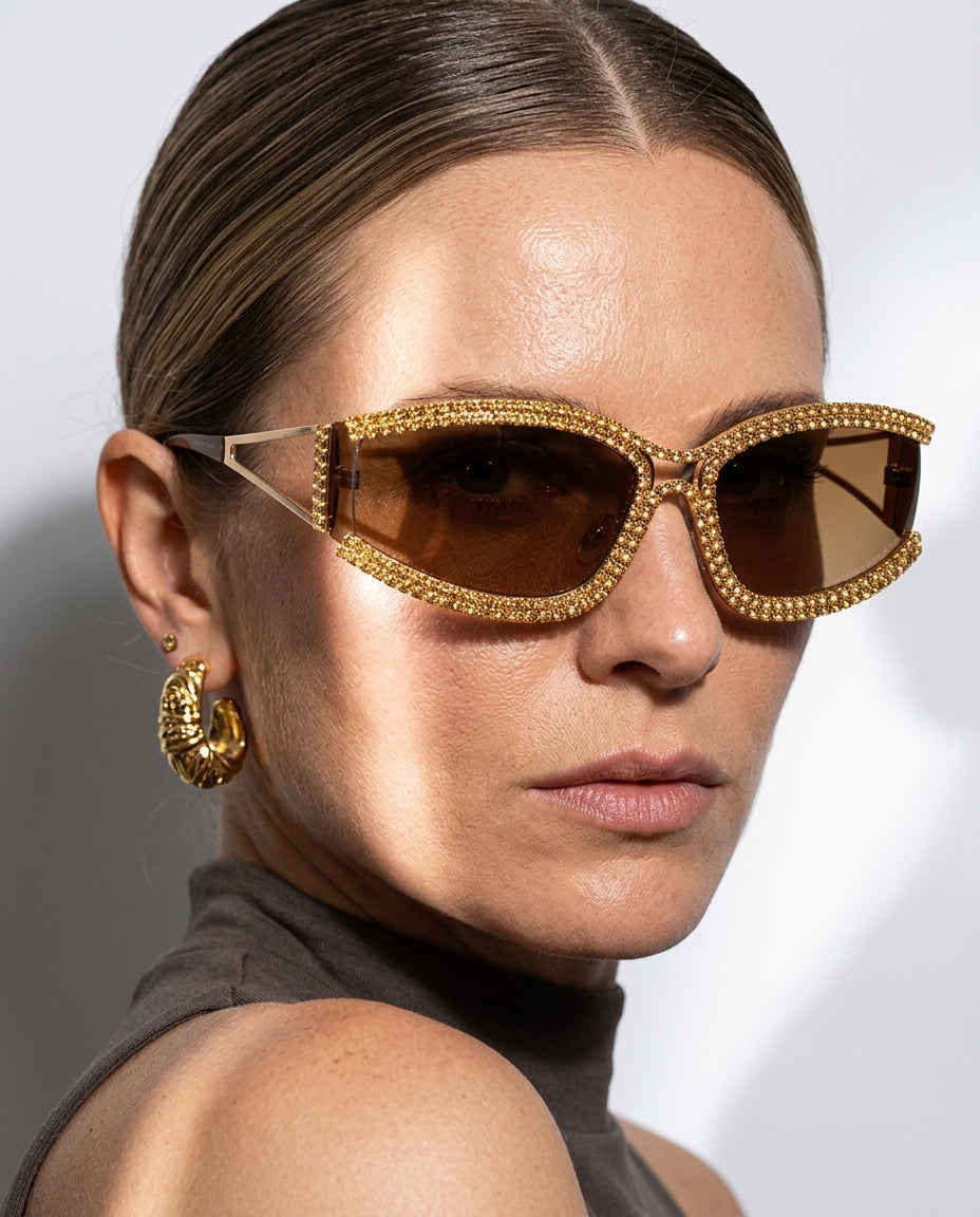Yara Women's Crystal Embellished Sunglasses