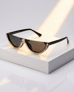 Vela Women's Crystal Half Frame Sunglasses