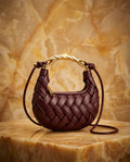 Yvette Women's Woven Twist Handle Bag