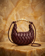 Yvette Women's Woven Twist Handle Bag