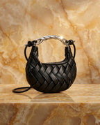 Yvette Women's Woven Twist Handle Bag