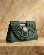 Odalys Women's Ribbed Leather Handbag